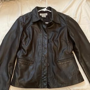 Vintage Nine West brown leather jacket - size 6